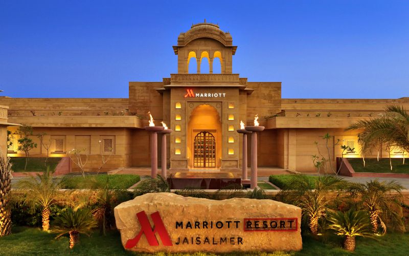 Luxury hotel in Jaisalmer with traditional Rajasthani architecture
